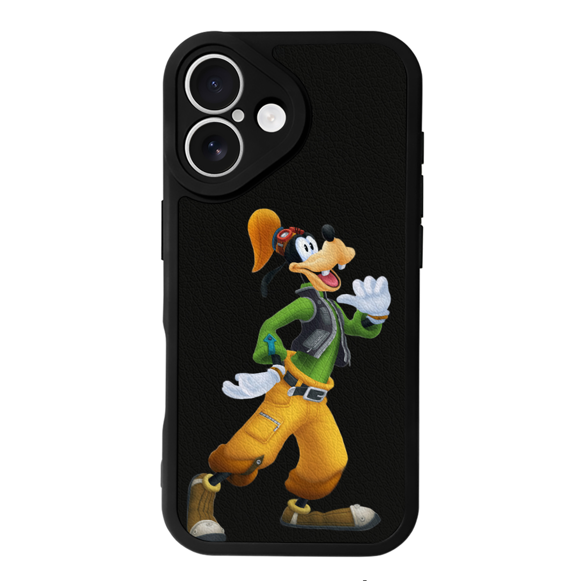 （画像用） ミッキーマウス Mickey Mouse 【iPhone 16シリーズ対応】シリコンスマホケース（レザー調） 材質：シリコン